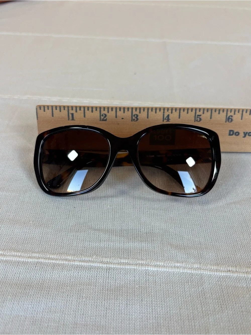 Tory Burch TY7086 Tortoise Oversized Square Cat Eye Sunglasses Gradient w-case